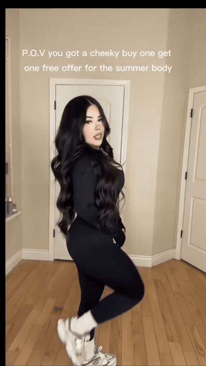 Seamless Long-Sleeve Yoga Jumpsuit